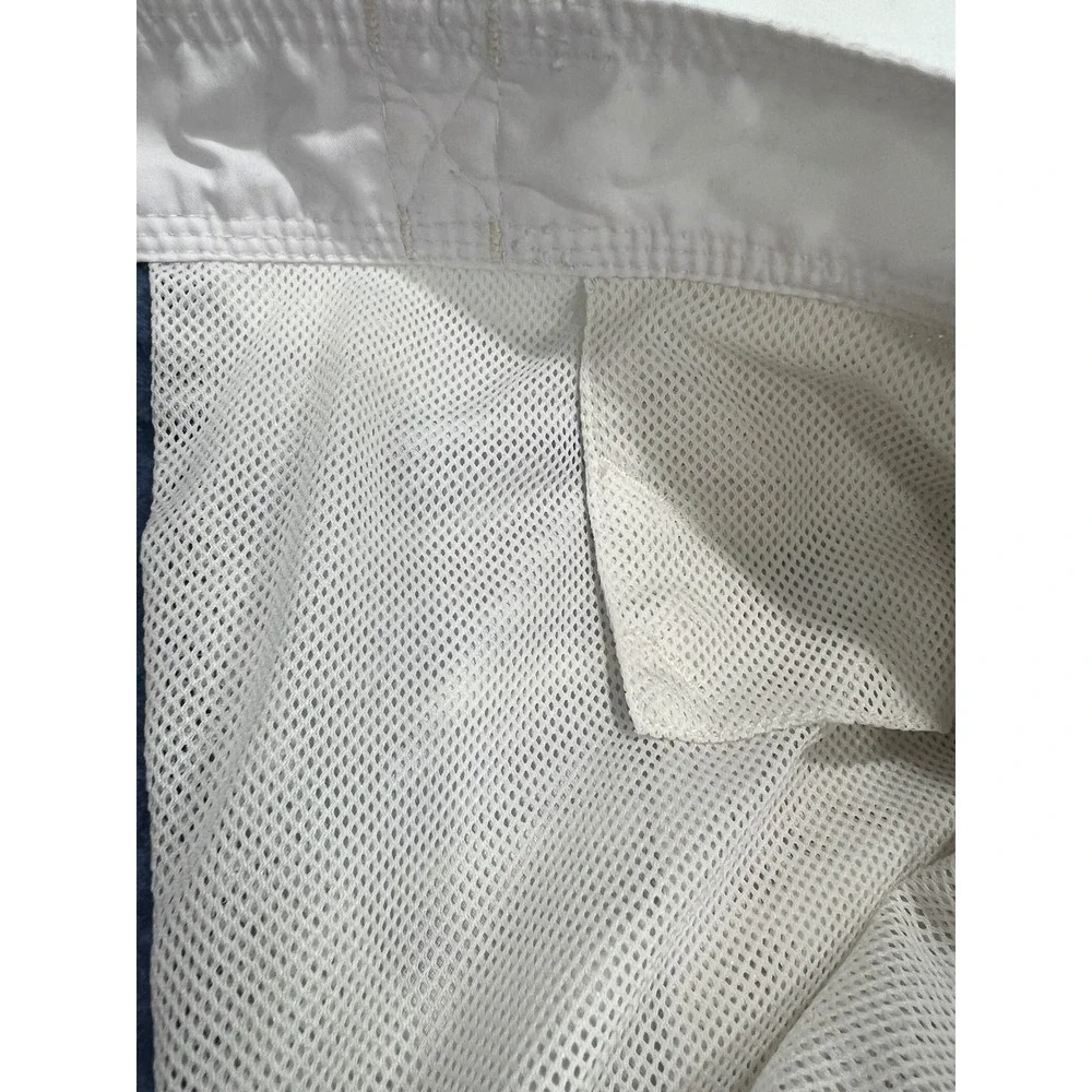 Tommy Bahama Board Shorts Mens Med Blue Striped Swim‎ Trunks Beachwear Relax D32